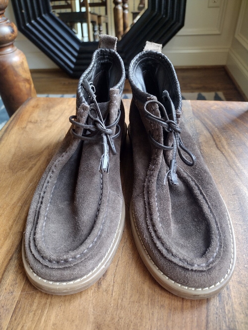Jack Rogers Brown Suede Moccasin Chukka Boots Size 8